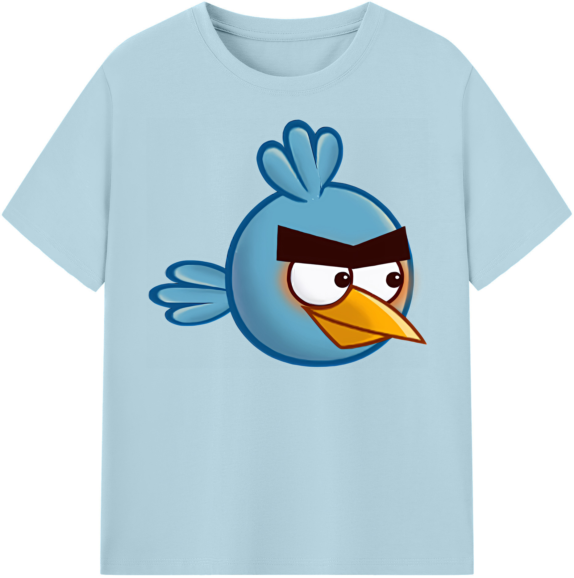 （画像用） Angry Birds アングリーバード 綿100％半袖Tシャツ（フロントプリント）